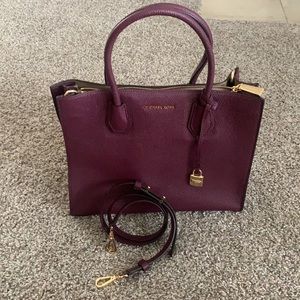 Michael Kors Plum Mercer Handbag